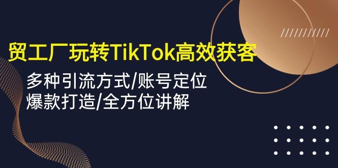 外贸工厂玩转TikTok高效获客，多种引流方式/账号定位/爆款打造/全方位讲解_就是爱分享