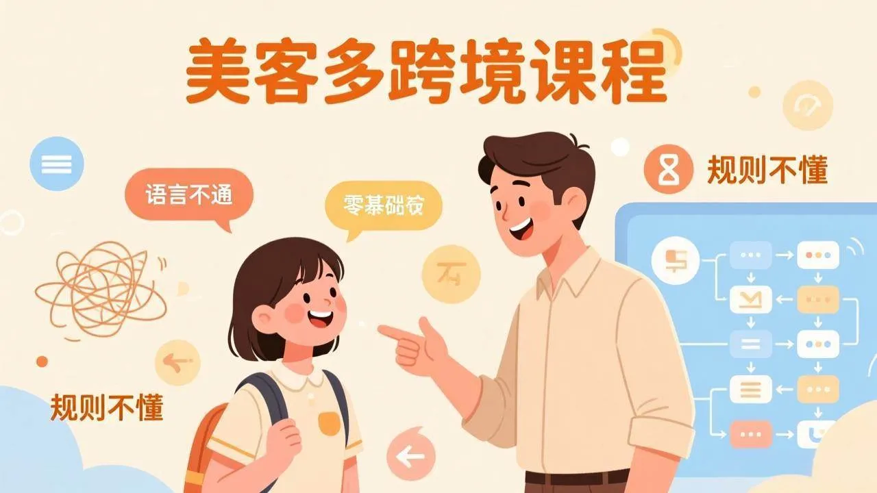 （17503期）怕语言不通、怕不懂规则？零基础小白也能做的美客多跨境课，手把手带你美客多开店稳赚_就是爱分享