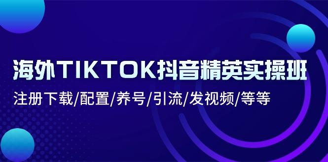 海外TIKTOK抖音精英实操班：注册下载/配置/养号/引流/发视频/等等_就是爱分享