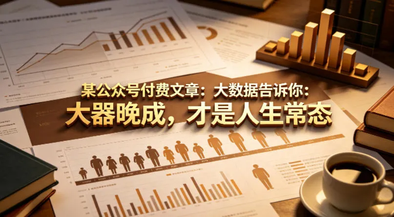 某公众号付费文章：大数据告诉你：大器晚成，才是人生常态_就是爱分享