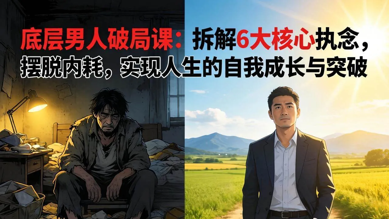 （17747期）付费文章：底层男人破局课：拆解 6 大核心执念，摆脱内耗，实现人生的自我成长与突破_就是爱分享