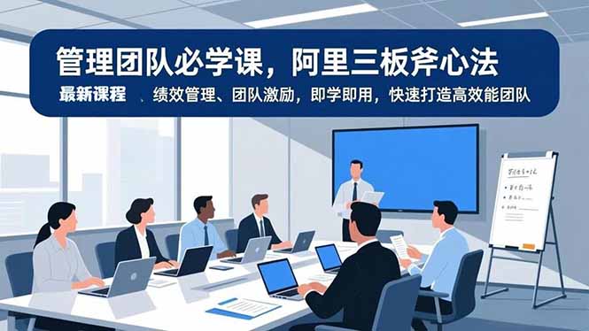 管理团队必学课，阿里三板斧心法、绩效管理、团队激励，即学即用，快速打造高效能团队_就是爱分享