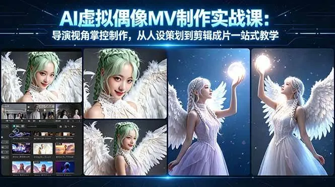 （17962期）AI虚拟偶像MV制作实战教学：导演视角掌控制作，从人设策划到剪辑成片一站式教学_就是爱分享