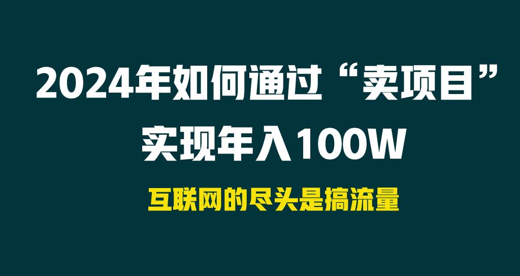 2024年如何通过“卖项目”实现年入100W_就是爱分享