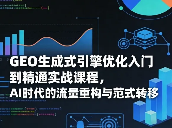 GEO生成式引擎优化入门到精通实战课程，AI时代的流量重构与范式转移_就是爱分享
