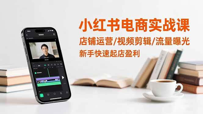 （16536期）小红书电商实战课：店铺运营/视频剪辑/流量曝光，新手快速起店盈利_就是爱分享