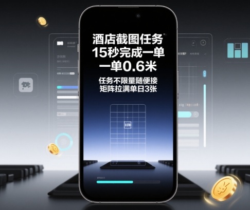 酒店截图任务，15秒完成一单，一单0.6米，任务不限量随便接，矩阵拉满单日3张【揭秘】_就是爱分享
