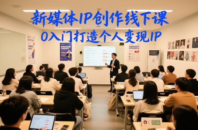 新媒体IP创作线下课,0入门打造个人变现IP_就是爱分享