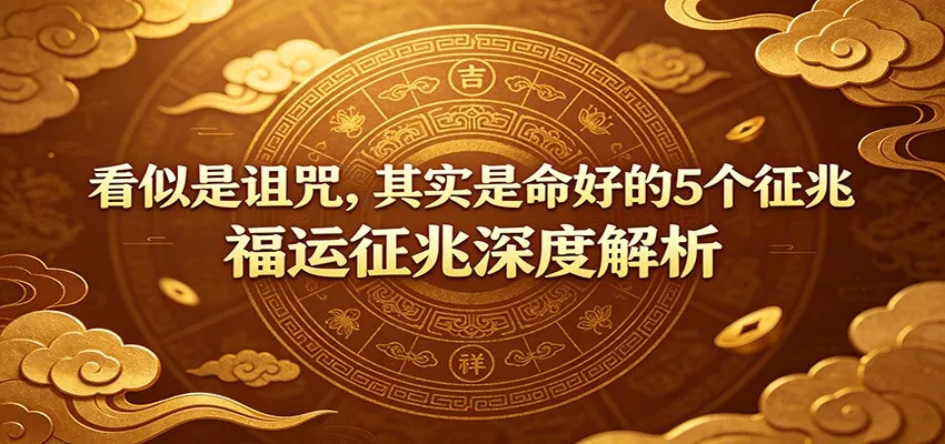 付费文章：《看似是诅咒，其实是命好的5个征兆》福运征兆深度解析_一起云网创