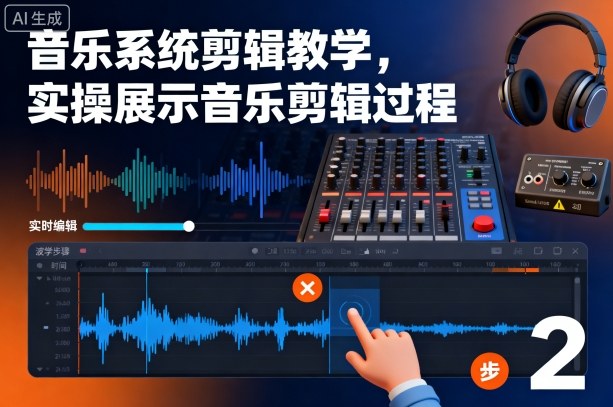音乐系统剪辑教学，实操展示音乐剪辑过程_就是爱分享