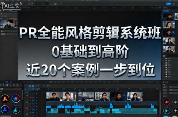 PR全能风格剪辑系统班，0基础到高阶，近20个案例一步到位_就是爱分享