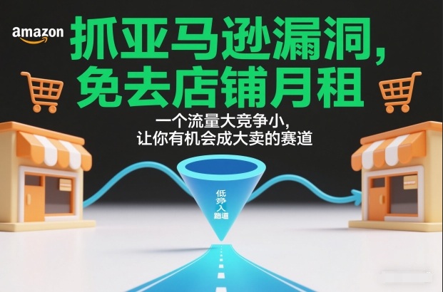 抓亚马逊漏洞，免去店铺月租，一个流量大竞争小，让你有机会成大卖的赛道_就是爱分享