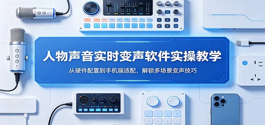 人物声音实时变声软件实操教学：从硬件配置到手机端适配，解锁多场景变声技巧_就是爱分享