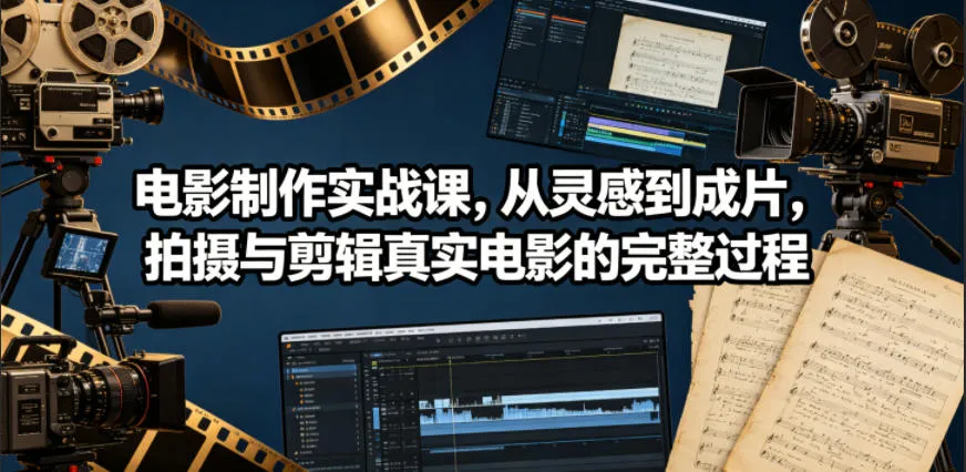 电影制作实战课,从灵感到成片,拍摄与剪辑真实电影的完整过程【原创双语字幕】_一起云网创