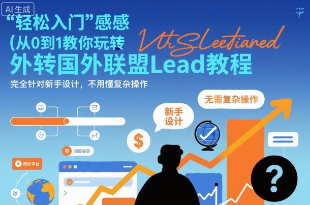 国外联盟賺美刀项目，从0到1教你玩转国外联盟Lead教程，纯新手可操作性100%_就是爱分享