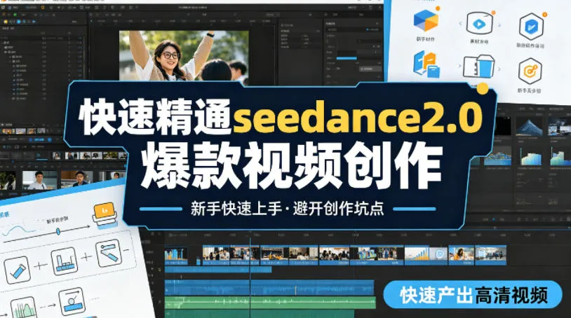快速精通seedance2.0爆款视频创作,快速产出高清视频,避开大量创作坑点,新手也能快速上手_就是爱分享