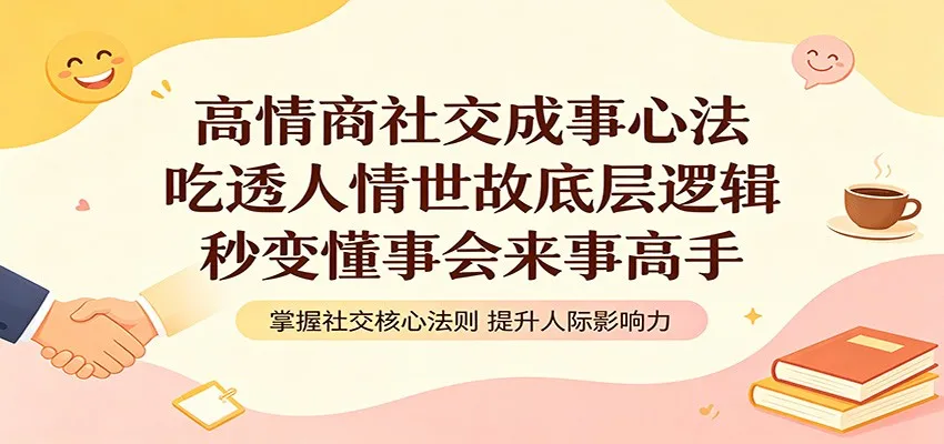 高情商社交成事心法：吃透人情世故底层逻辑，秒变懂事会来事高手_就是爱分享