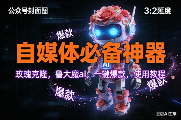 (17334期)玫瑰克隆工具,ai鲁大魔,自媒体必备神器,一键爆款神器,详细教程。_就是爱分享