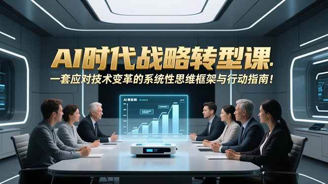 (16989期)AI时代战略转型课:一套应对技术变革的系统性思维框架与行动指南!_就是爱分享