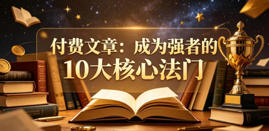 付费文章:成为强者的10大核心法门_一起云网创