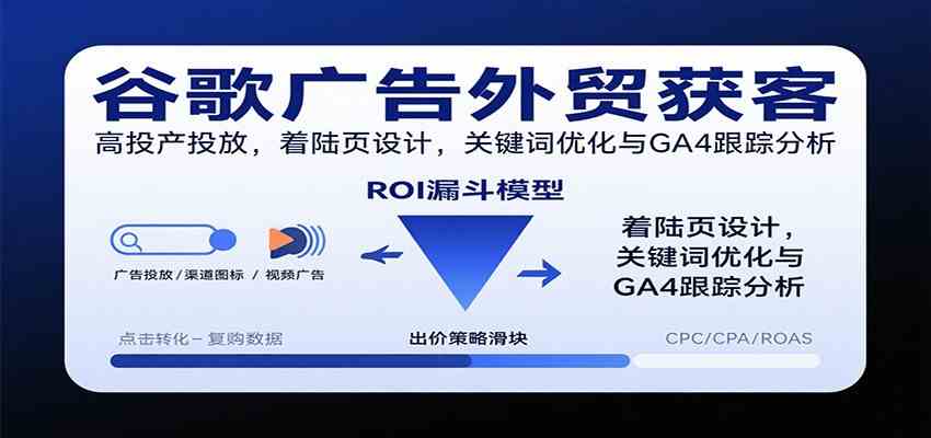 谷歌广告外贸获客，高投产投放，着陆页设计，关键词优化与GA4跟踪分析_就是爱分享