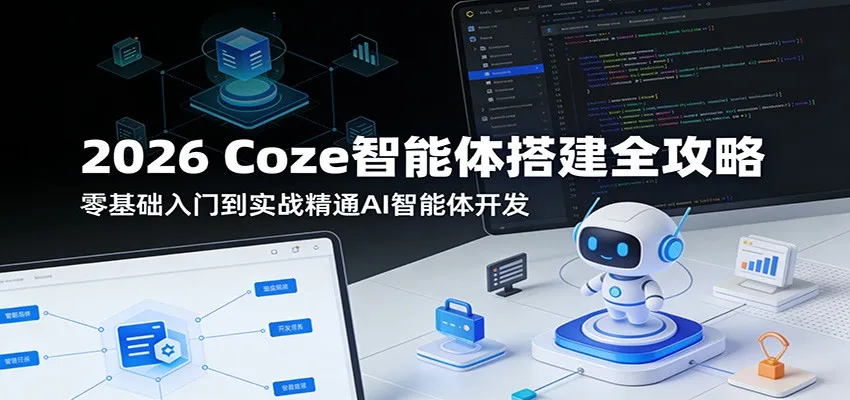2026 Coze智能体搭建全攻略：零基础入门到实战精通AI智能体开发_就是爱分享