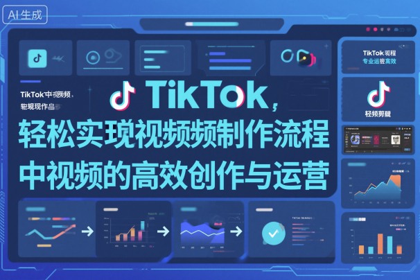 TikTok中视频制做流程，轻松实现Tk中视频的高效创作与运营_就是爱分享