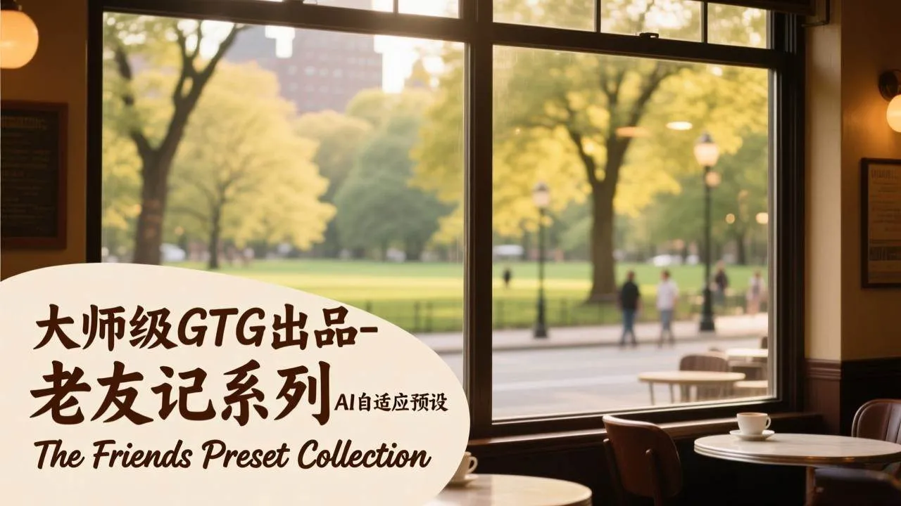 （17403期）大师级GTG出品-老友记系列AI自适应预设The Friends Preset Collection_就是爱分享