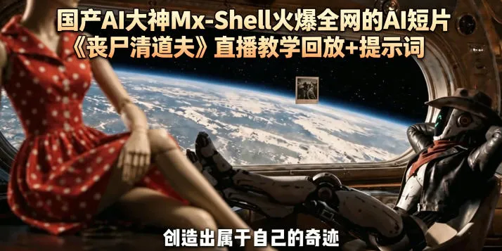 国产AI大神Mx-Shell火爆全网的AI短片《丧尸清道夫》直播教学回放+提示词_一起云网创