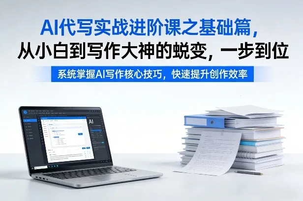 AI代写实战进阶课之基础篇，从小白到写作大神的蜕变，一步到位【揭秘】_就是爱分享