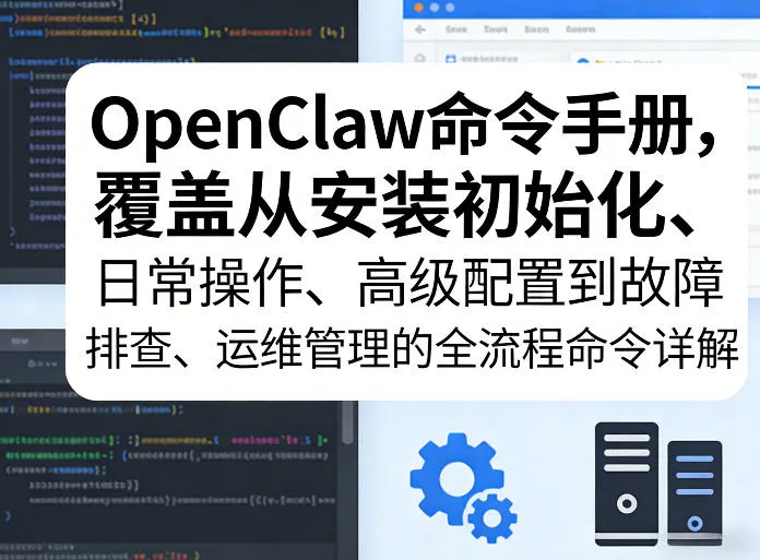 OpenClaw命令手册，覆盖从安装初始化、日常操作、高级配置到故障排查、运维管理的全流程命令详解_就是爱分享
