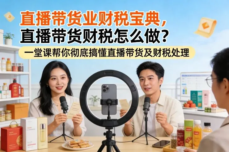 直播带货业财税宝典，直播带货财税怎么做？一堂课帮你彻底搞懂直播带货及财税处理_就是爱分享