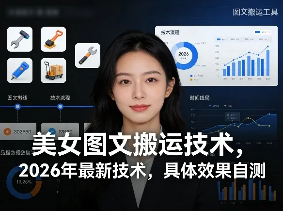 美女图文搬运技术，2026年最新技术，具体效果自测_就是爱分享