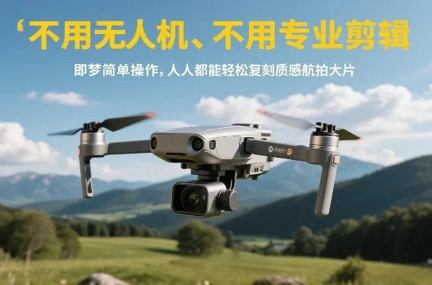 不用无人机、不用专业剪辑,即梦简单操作,人人都能轻松复刻质感航拍大片_就是爱分享
