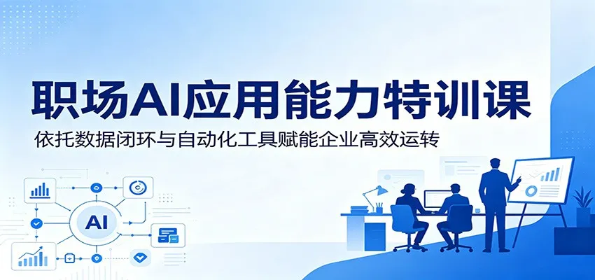 职场AI应用能力特训课:依托数据闭环与自动化工具赋能企业高效运转_一起云网创
